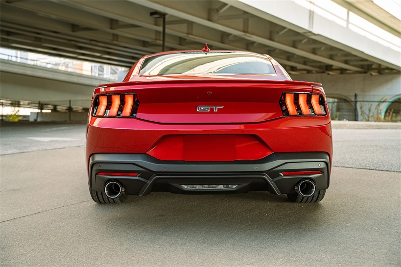 Corsa 2024 Ford Mustang GT Coupe 3in Sport Cat-Back Exhaust - 4.5in Carbon Fiber Tips - Image 3