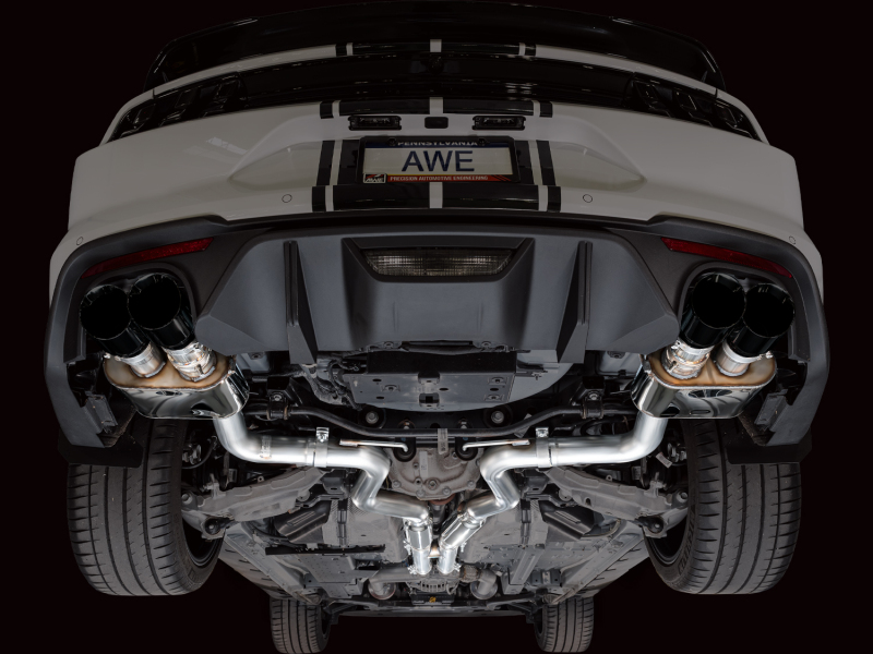 AWE Tuning 18-23 S550 Mustang GT SwitchPath Exhaust - Diamond Black Tips - Image 14