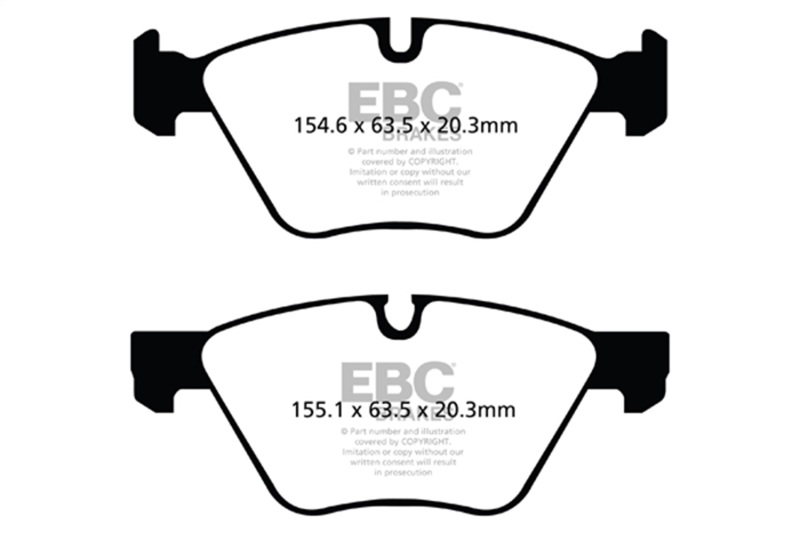 EBC 09+ BMW Z4 3.0 (E89) Yellowstuff Front Brake Pads - Image 2