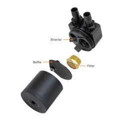 Mishimoto 2025+ RAM 1500 3.0L Hurricane Baffled Oil Catch Can Kit - Black - Image 7