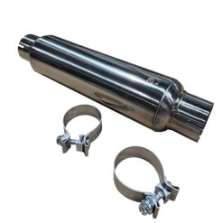 Kooks 3in. Round Clamp In Muffler 14in. Long Polished Stainless Steel - Image 5
