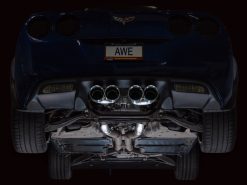 AWE Tuning C6 Chevrolet Corvette Z06/ZR1 Track Edition Axle-Back Exhaust w/ Chrome Silver Tips - Image 7