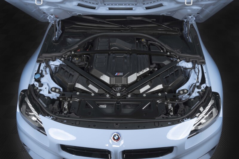 Dinan 21-27 BMW M2/M3/M4 (G80/G82/G87) Gloss Carbon Fiber Engine Cover w/Matte Accents - Image 9