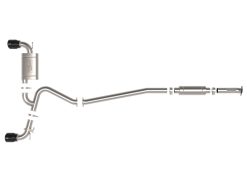 Alternative view of aFe 22-23 Hyundai Kona N L4 2.0L(t) Takeda 3in 304 SS Cat-Back Exhaust System w/ Black Tips