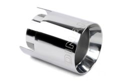 Dinan Double-Walled 4.5in Clamp-On Exhaust Tip - Polished - 4.5in Outlet / 3.25in Inlet