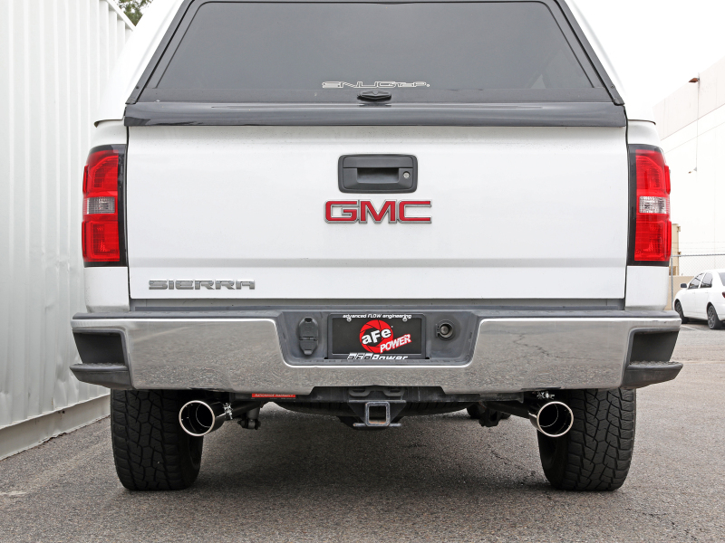 aFe Apollo GT Series Cat-Back Exhaust GM Trucks 09-18 V6-4.3L/V8-4.8/5.3L-Dual Rear Exit Polish Tips - Image 7