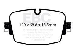 EBC 2020+ Audi RS6 4.0TT Rear Bluestuff Brake Pads - Image 3