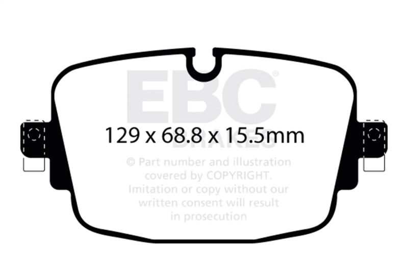 EBC 2020+ Audi RS6 4.0TT Rear Bluestuff Brake Pads - Image 3