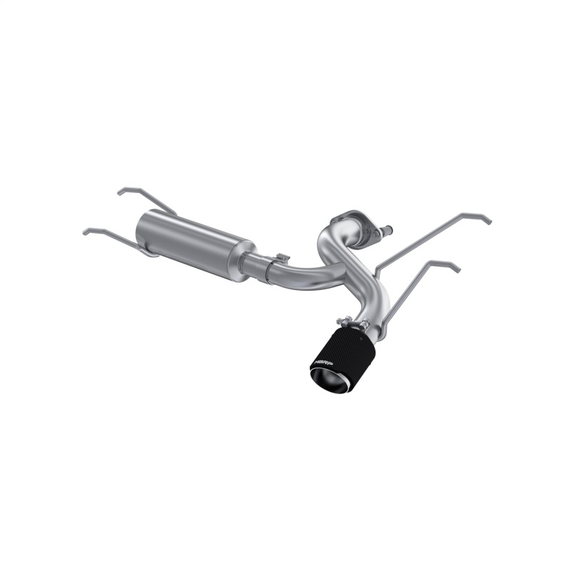 MBRP 16+ Mazda MX-5 Miata Single Rear Exit 2.5in Axle Back w/ Carbon Fiber Tips - T304