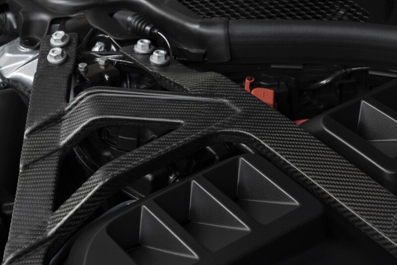 Dinan 21-27 BMW M2/M3/M4 (G80/G82/G83/G87) Matte Carbon Fiber Strut Tower Brace - Front - Image 5