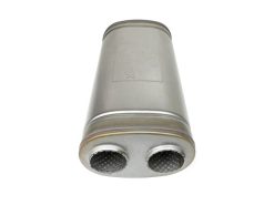 aFe MACH Force-Xp Muffler 2-1/2 IN Dual Inlet/Dual Outlet 5 IN H x 8 IN W x 18 IN L - Oval Body - Image 3