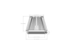 aFe POWER Universal Clamp-On Air Filter w/ D2 Dura-Dry Media - 5.5in F x 7in B x 4.75in T x 5in H - Image 6