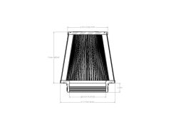 aFe Magnum FORCE Intake Replacement Air Filter w/ D2 Dry Media 5in x(9x7.5)in x(6-3/4x5.5)in x7in - Image 6