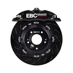 EBC Racing 98-06 Audi TT Quattro 8N 1.8T Black Apollo-4 Calipers 330mm Rotors Front Big Brake Kit - Image 4