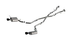 Borla 11-25 Dodge Durango 3.6L V6/5.7L V8 2+4WD S-Type Catback Exhaust - 4.5in Ceramic Black Tips