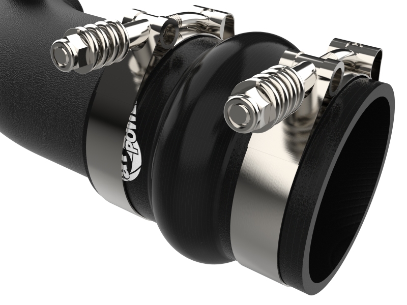 aFe 23-24 Ford F250/F350 Super Duty V8-6.7L BladeRunner 3 In. Aluminum Hot Charge Pipe- BLK - Image 5