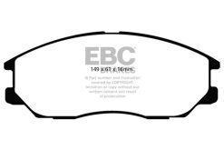 Alternative view of EBC 04-05 Hyundai XG 350 3.5 Yellowstuff Front Brake Pads