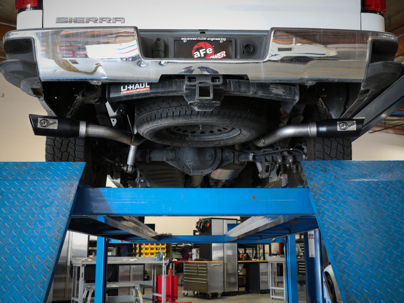 aFe Apollo GT Cat-Back Exhaust GM Trucks 09-18 V6-4.3L/V8-4.8/5.3L-Dual Rear-Side Exit Black Tips - Image 7