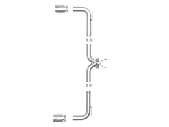 aFe Takeda 2-1/2in 304 SS Axle-Back Exhaust w/ Polished Tips 14-18 Mazda 3 L4 2.0L/2.5L - Image 4
