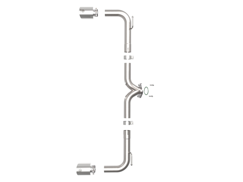 aFe Takeda 2-1/2in 304 SS Axle-Back Exhaust w/ Polished Tips 14-18 Mazda 3 L4 2.0L/2.5L - Image 4