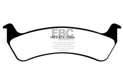 Alternative view of EBC 92-94 Jeep Grand Cherokee 4.0 Yellowstuff Rear Brake Pads