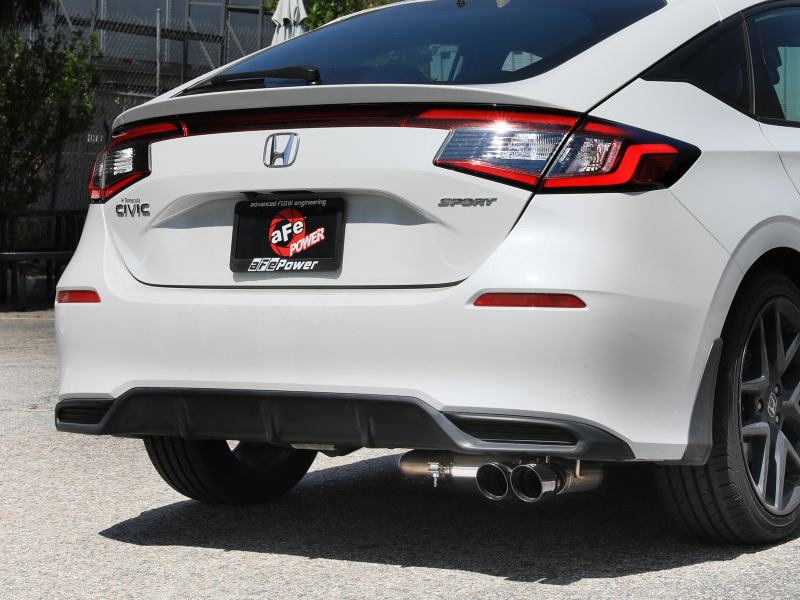 aFe POWER Takeda 2.5in 304 SS Cat-Back Exhaust w/ Black Tips 22-25 Honda Civic L4-2.0L - Image 4