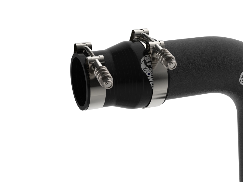aFe 06-10 GM Diesel Trucks V8 6.6L BladeRunner Aluminum Hot & Cold Charge Pipe Kit - Black - Image 5