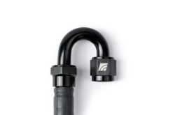Alternative view of AMS Performance 5/16 Quick Connect to -6AN Inline Fuel Pulsation Damper w/ -6AN Fuel Line