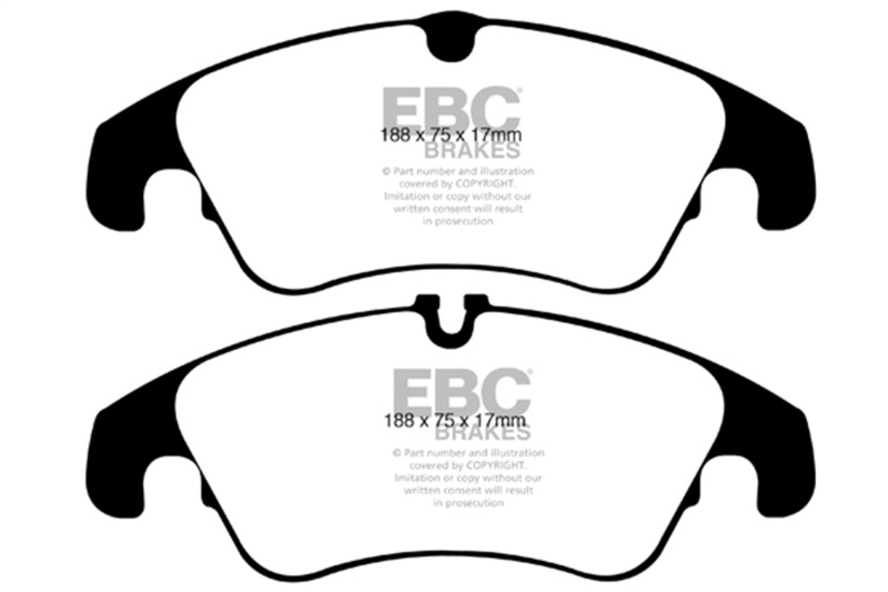 EBC 09-11 Audi A4 2.0 Turbo Greenstuff Front Brake Pads - Image 2
