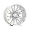 Vossen HFX-2 22x10 - 8x170 - ET18 - Super Deep Face - 125.1 - Silver Polished Wheel