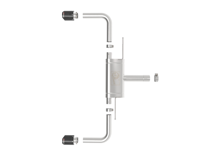 aFe MACHForce XP Exhausts Axle-Back 21-24 BMW 228i 2.0T (SS w/ Carbon Tips) - Image 2