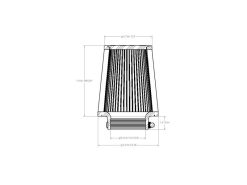 aFe POWER Universal Clamp-On Air Filter w/ D2 Dura-Dry Media - 3-1/2in F x 6in B x 4-3/4in T x 7in H - Image 6