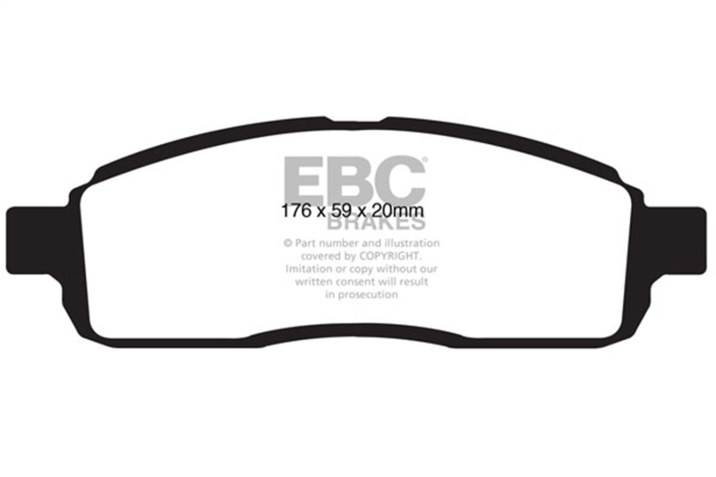 EBC 09 Ford F150 4.6 (2WD) 6 Lug Yellowstuff Front Brake Pads - Image 2