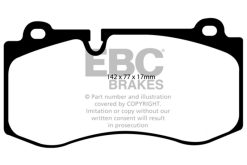Alternative view of EBC 07-08 Mercedes-Benz CL550 5.5 Yellowstuff Front Brake Pads