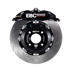 EBC Racing 12-17 Ford Fiesta ST (Mk7) Black Apollo-4 Calipers 330mm Rotors Front Big Brake Kit - Image 3