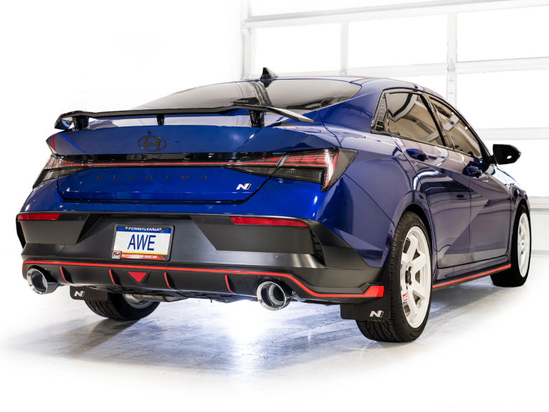 AWE Tuning 22-26 Hyundai Elantra N SwitchPath Cat-Back Exhaust - Chrome Silver Tips - Image 5