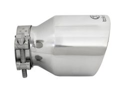 Alternative view of aFe Takeda Universal Exhaust Tip 2-1/2 IN Inlet x 4 IN Outlet x 6 IN L- Polished
