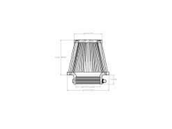 aFe POWER Universal Clamp-On Air Filter w/ D2 Dura-Dry Media - 3-1/2in F x 6in B x 4in T x 5in H - Image 6