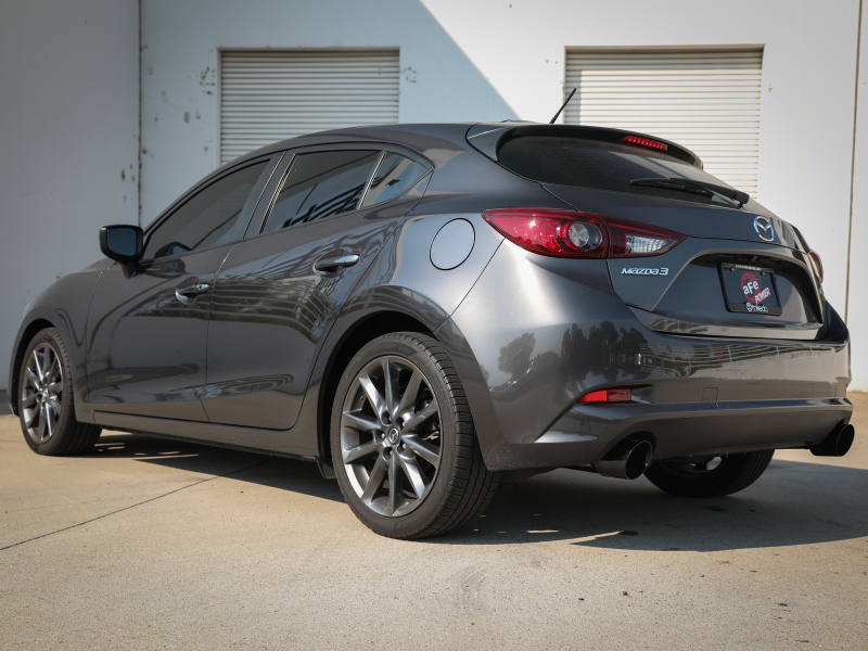 aFe Takeda 2-1/2in 304 SS Cat-Back Exhaust w/ Black Tips 14-18 Mazda 3 L4 2.0L/2.5L - Image 6