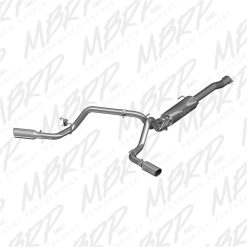 Alternative view of MBRP 2016 Toyota Tacoma 3.5L EC/CC Cat Back Dual Split Exit Alum Exhaust