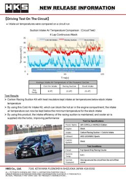 HKS COLD AIR INTAKE FULL KIT GZEA14H (US) - Image 3