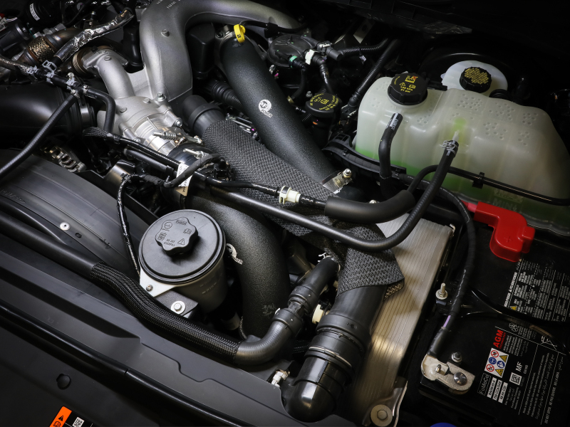 aFe 23-24 Ford Diesel Trucks V8-6.7L (td) BladeRunner Aluminum Hot and Cold Charge Pipe Kit - Black - Image 7