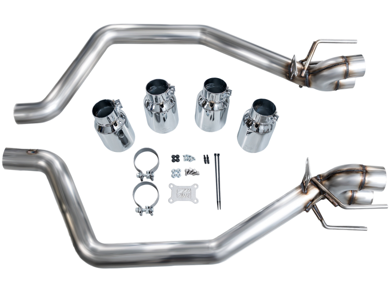 AWE Tuning C6 Chevrolet Corvette Z06/ZR1 Track Edition Axle-Back Exhaust w/ Chrome Silver Tips - Image 6