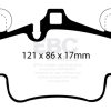 EBC 07-08 Porsche 911 (997) (Cast Iron Rotor only) 3.6 Carrera 2 Redstuff Front Brake Pads