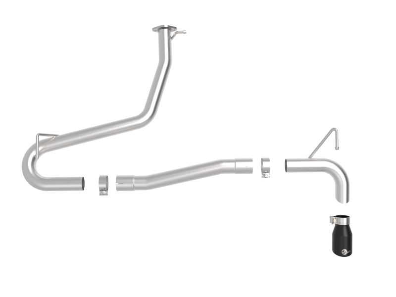 aFe Takeda 2.5in 304 SS Axle-Back Exhaust w/o Muffler w/BlackTips 18-22 Hyundai Kona L4-1.6L (t) AWD - Image 2