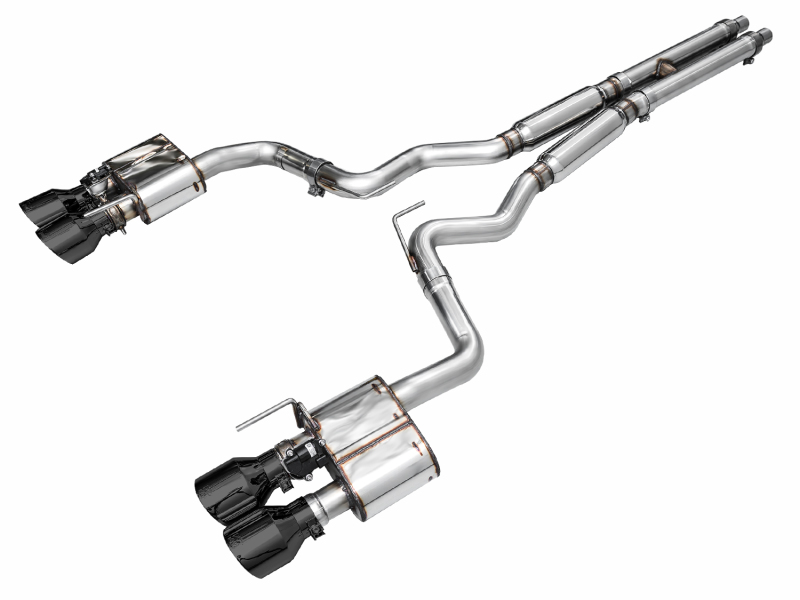 AWE Tuning 21-23 Ford Mustang Mach 1 SwitchPath Cat-Back Exhaust w/ Quad Diamond Black Tips