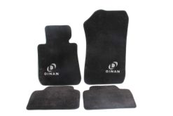 Dinan 13-19 BMW 640i Gran Coupe F06 Signature Floor Mats Black w/ Silver Logo - Set of 4