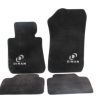 Dinan 10-15 BMW 750i xDrive Signature Floor Mats Black w/ Silver Logo - Set of 4