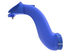 aFe Rapid Induction Dynamic Air Scoop 2021+ Ford F-150V6/V8 - Blue - Image 6