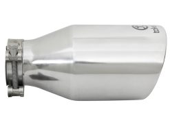 Alternative view of aFe Takeda 304 Stainless Steel Clamp-On Exhaust Tip 2.5in. Inlet / 4.5in. Outlet / 9in. L - Polished